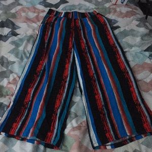 Multi Colored Striped Bottoms